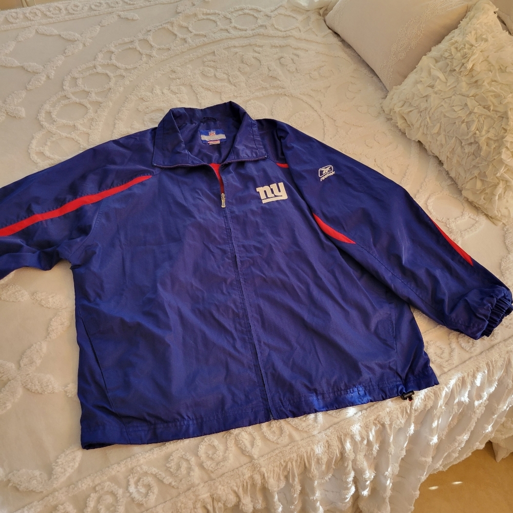 Reebok New York Giants Jacket Full Zip NFL XL